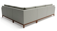 Canapé d'angle 5 places cuir gris perle (2g - a - 2d) Canapé d'angle 5 places cuir gris perle (2g - a - 2d)