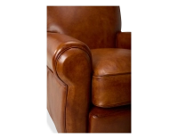 Fauteuil club cuir marron clair Fauteuil club cuir marron clair