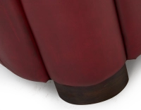 Leather club armchair carmine red Leather club armchair carmine red