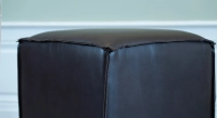 Pouf cuir de vachette chocolat Pouf cuir de vachette chocolat