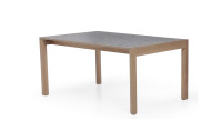 Table extensible 8 à 12 personnes en chêne et céramique allonges céramique bois teinte naturelle et céramique effet terrazzo gris 160x100 cm Table extensible 8 à 12 personnes en chêne et céramique allonges céramique bois teinte naturelle et céramique effet terrazzo gris 160x100 cm