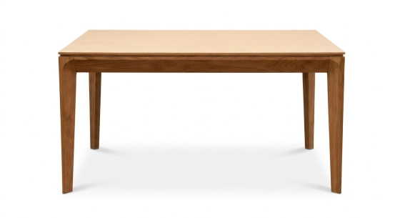 Table extensible 6 à 8 personnes en chêne allonge bois teinte naturelle 140x90 cm