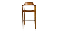 Tabouret de bar h80 cm bois teinte merisier