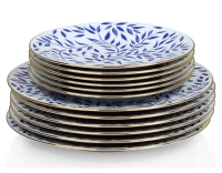 Limoges porcelain flat plate set of 6 Limoges porcelain flat plate set of 6