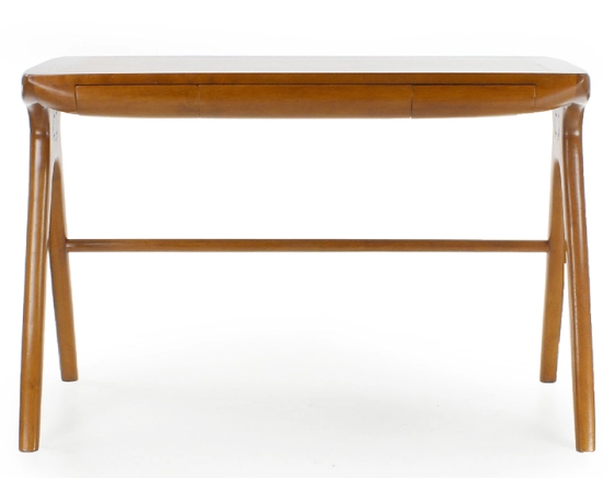 Bureau scandinave grand modèle bois teinte merisier L115 cm