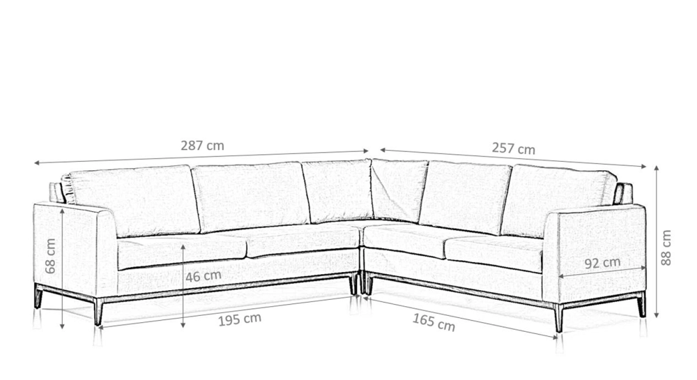 Canapé d'angle 6/7 places avec angle gauche plus long tissu bleu jean (3G - A - 2,5D) Canapé d'angle 6/7 places avec angle gauche plus long tissu bleu jean (3G - A - 2,5D)