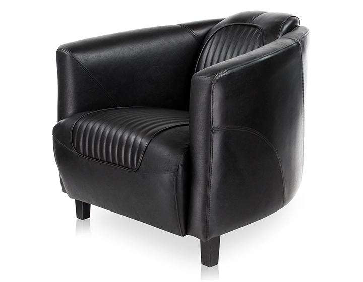 Fauteuil club cuir noir Fauteuil club cuir noir