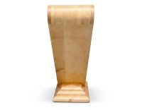 Console art déco double tiroirs bois teinte naturelle