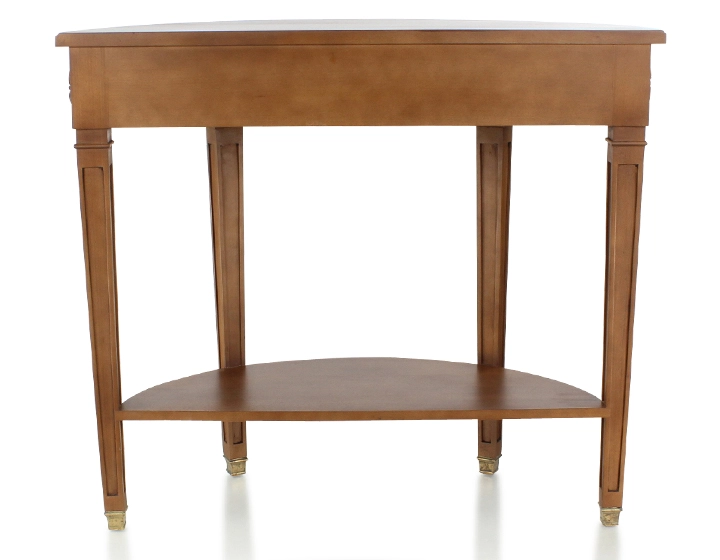 Console ancienne demi lune style directoire bois teinte ancienne Console ancienne demi lune style directoire bois teinte ancienne