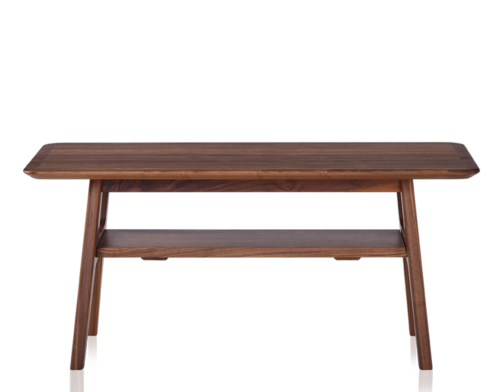 Rectangular walnut coffee table natural tint 100x50 cm 100x50 cm Rectangular walnut coffee table natural tint 100x50 cm 100x50 cm