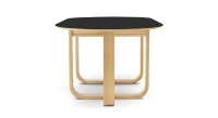 Table salle à manger en chêne et céramique 10 personnes avec bois teinte naturelle et plateau céramique noir unie 230x100 cm Table salle à manger en chêne et céramique 10 personnes avec bois teinte naturelle et plateau céramique noir unie 230x100 cm