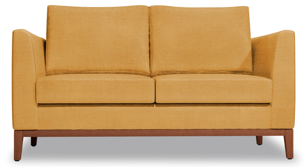 2-seater sofa design yellow fabric 2-seater sofa design yellow fabric