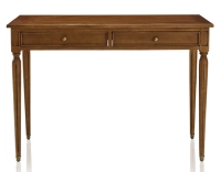 Bureau ancien style Louis XVI plateau bois L110 cm