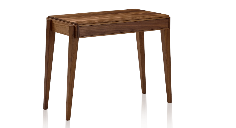 Bureau scandinave en noyer teinte naturelle L100 cm