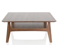 Table basse carrée en noyer teinte naturelle 100x100 cm 100x100 cm Table basse carrée en noyer teinte naturelle 100x100 cm 100x100 cm