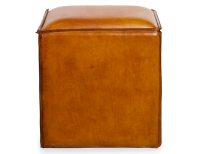 Pouf cuir cognac Pouf cuir cognac