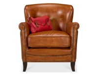 Leather club armchair light brown Leather club armchair light brown