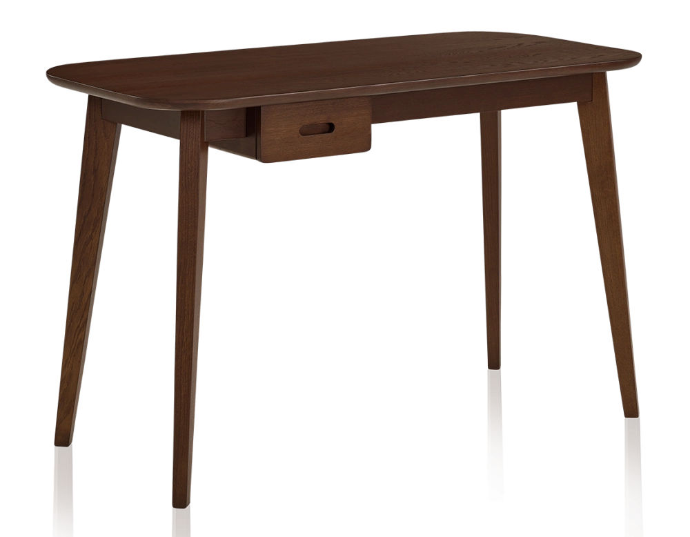 Bureau scandinave en chêne teinte marron foncé L150 cm Bureau scandinave en chêne teinte marron foncé L150 cm