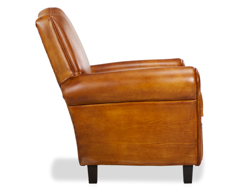 Fauteuil club cuir cognac Fauteuil club cuir cognac