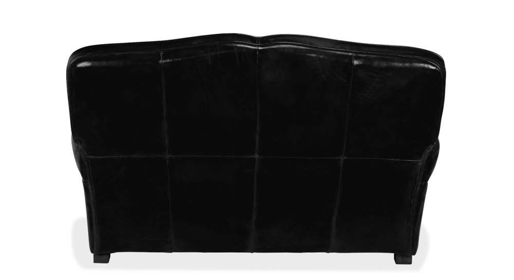 2 seater leather club sofa black 2 seater leather club sofa black