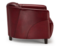 Leather club armchair carmine red Leather club armchair carmine red