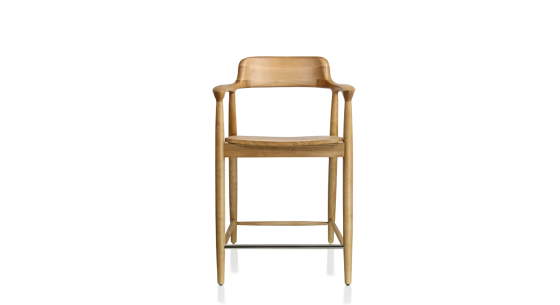 Bar stool H60 cm natural wood stain