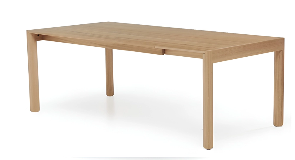 Table extensible 8 à 14 personnes en chêne allonges bois bois teinte naturelle 210x100 cm Table extensible 8 à 14 personnes en chêne allonges bois bois teinte naturelle 210x100 cm