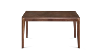 Table extensible en noyer et céramique 6 à 10 personnes allonges céramique avec bois teinte naturelle et plateau et allonges céramique brun oxydé 140x90 cm Table extensible en noyer et céramique 6 à 10 personnes allonges céramique avec bois teinte naturelle et plateau et allonges céramique brun oxydé 140x90 cm