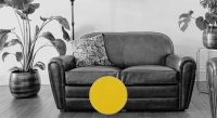 2 seater leather club sofa yellow piped armrests 2 seater leather club sofa yellow piped armrests
