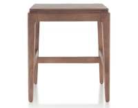 H45 cm design stool walnut stained wood seat wood H45 cm design stool walnut stained wood seat wood