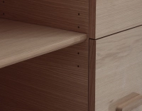 Bibliothèque en chêne bois teinte naturelle Bibliothèque en chêne bois teinte naturelle