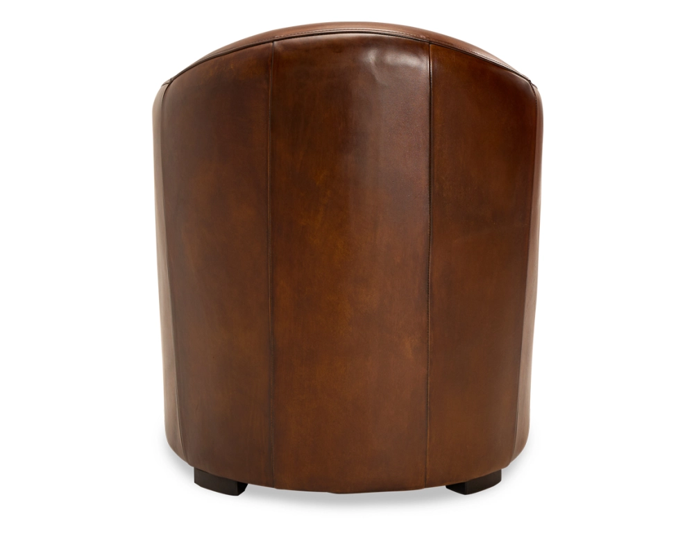 Fauteuil club cuir marron vintage Fauteuil club cuir marron vintage