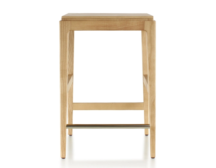 Tabouret de bar design H60 cm bois teinte naturelle assise bois Tabouret de bar design H60 cm bois teinte naturelle assise bois