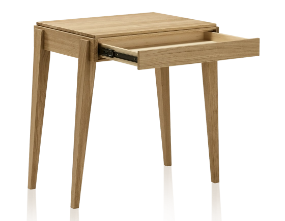 Bureau scandinave en chêne teinte naturelle L100 cm