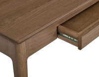 Bureau design en chêne teinte noyer L120 cm Bureau design en chêne teinte noyer L120 cm