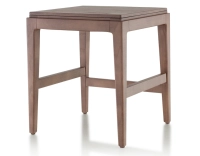 H45 cm design stool walnut stained wood seat wood H45 cm design stool walnut stained wood seat wood