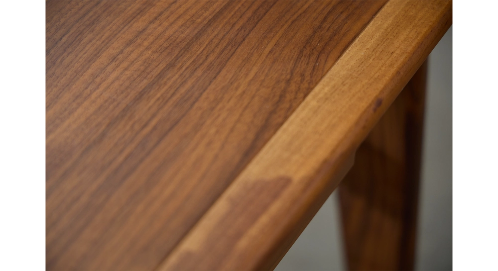 Console fixe en noyer teinte naturelle 100x40 cm Console fixe en noyer teinte naturelle 100x40 cm