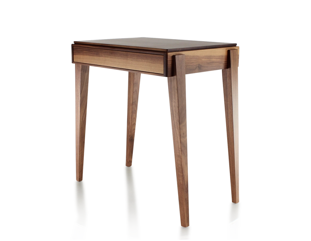 Scandinavian walnut desk natural tint L80 cm Scandinavian walnut desk natural tint L80 cm