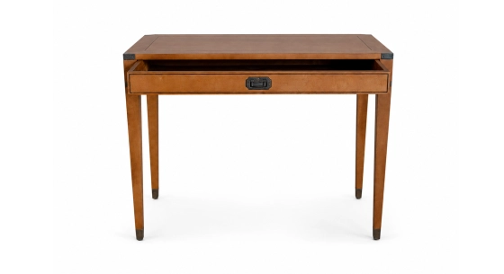 Escritorio marino 1 cajón madera tintada cerezo tablero de madera
