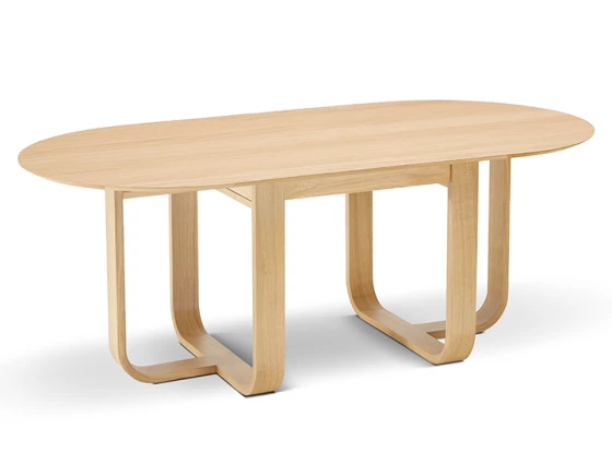 Table salle à manger en chêne teinte naturelle 230x100 cm