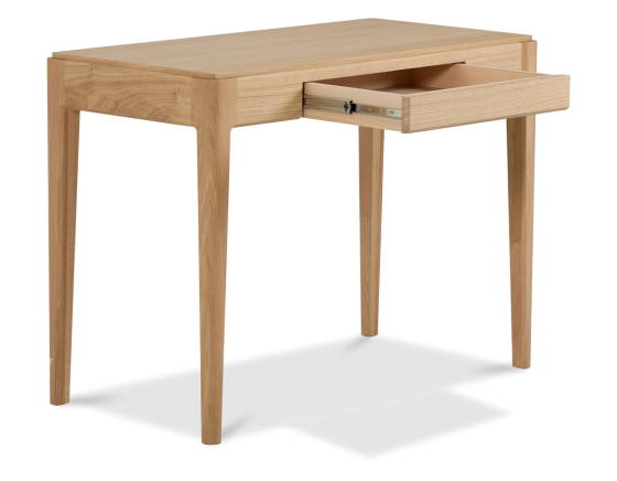 Bureau design en chêne teinte naturelle L80 cm