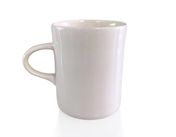 Cream ceramic mug