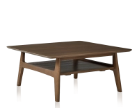 Square oak coffee table walnut stain 100x100 cm 100x100 cm Square oak coffee table walnut stain 100x100 cm 100x100 cm