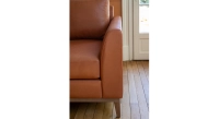 3 seater designer sofa chestnut leather 3 seater designer sofa chestnut leather