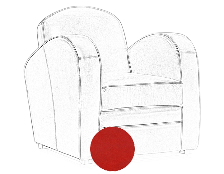Leather club armchair red Leather club armchair red