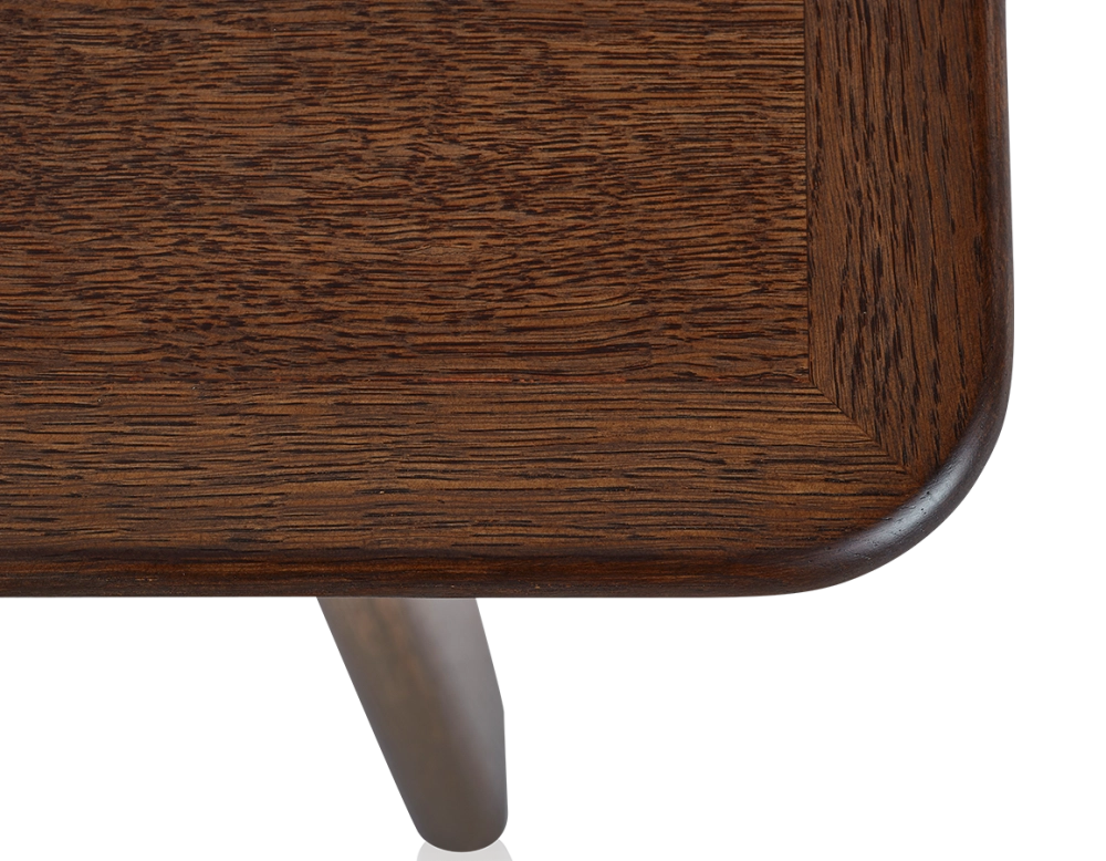 Table basse rectangulaire en chêne teinte marron foncé 100x50 cm 100x50 cm Table basse rectangulaire en chêne teinte marron foncé 100x50 cm 100x50 cm