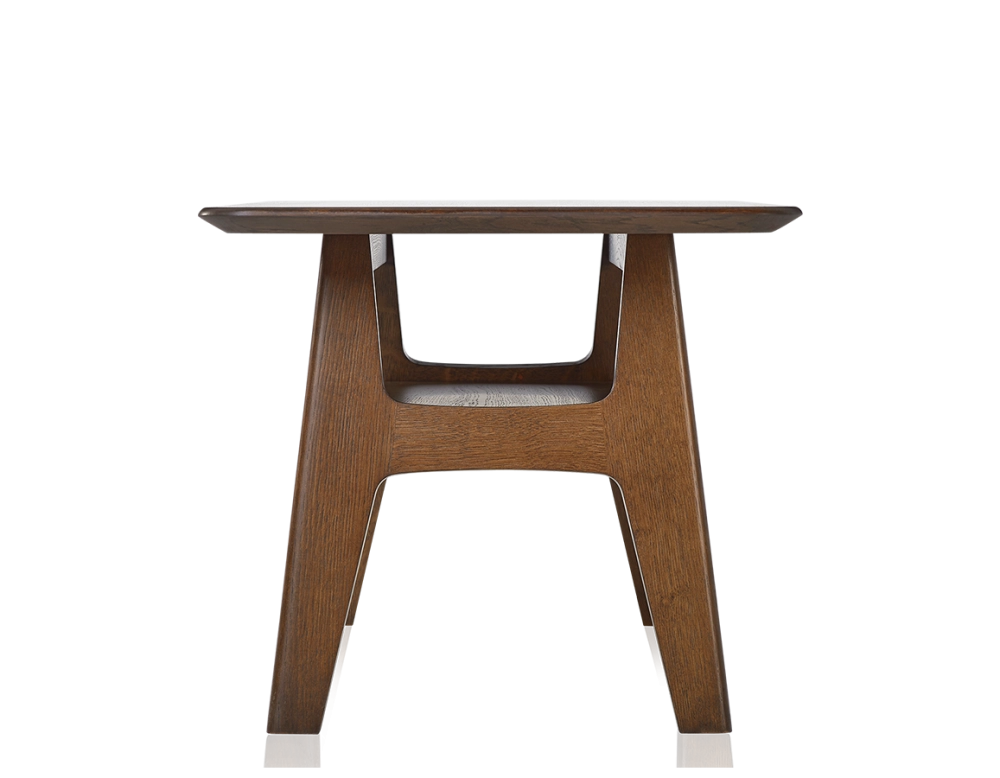 Table basse rectangulaire en chêne teinte marron foncé 100x50 cm 100x50 cm Table basse rectangulaire en chêne teinte marron foncé 100x50 cm 100x50 cm