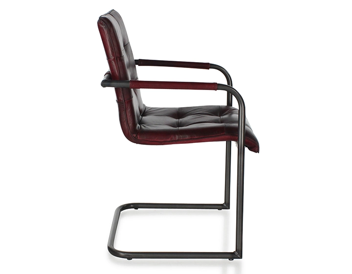 Fauteuil de bureau cuir rouge carmin Fauteuil de bureau cuir rouge carmin