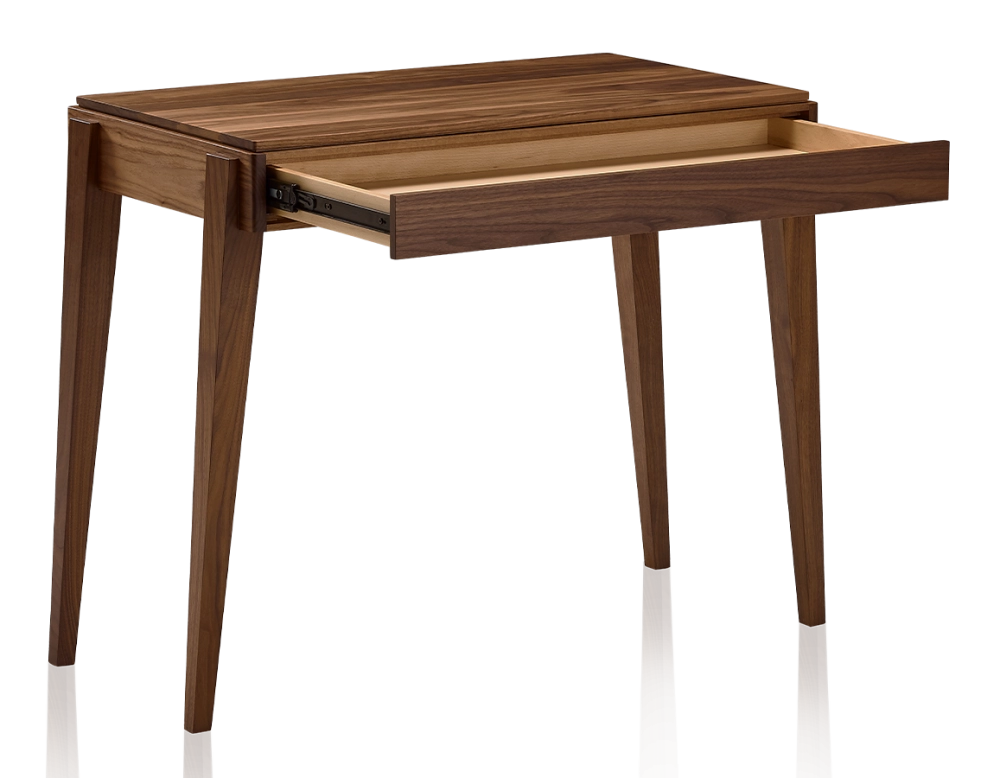 Bureau scandinave en noyer teinte naturelle L100 cm Bureau scandinave en noyer teinte naturelle L100 cm