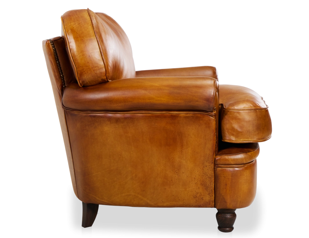 Fauteuil club cuir cognac Fauteuil club cuir cognac